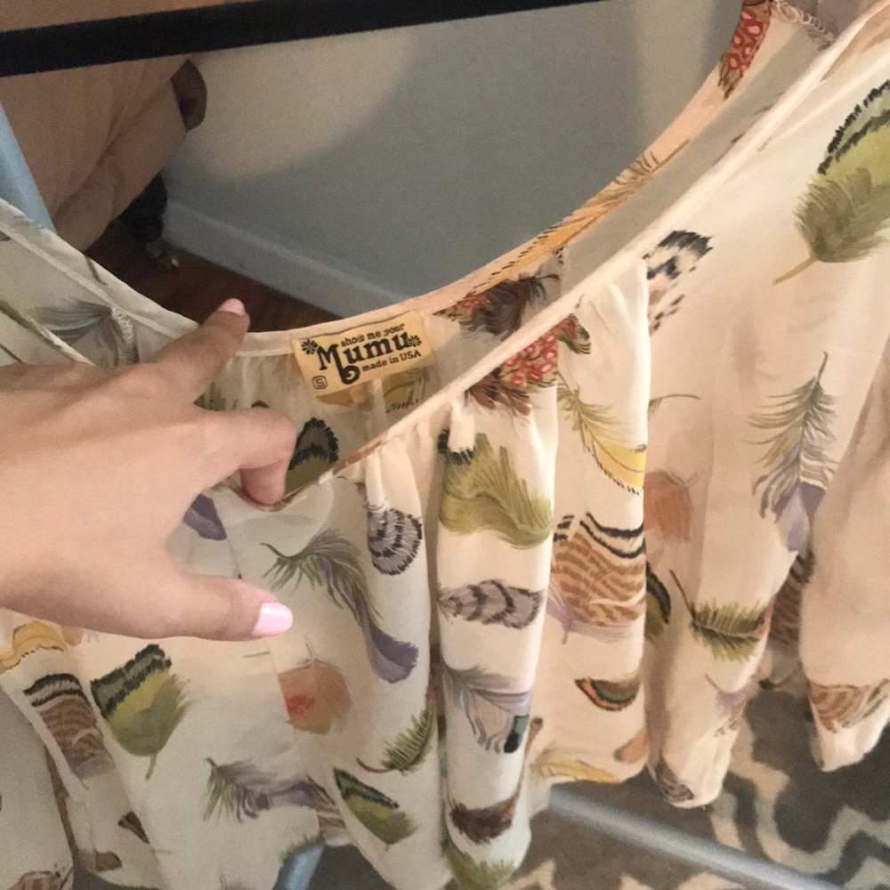 Show me your Mumu Leaf Print Top - Picture 3 of 4